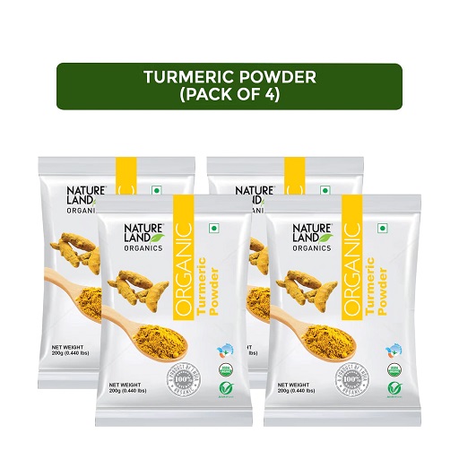 Organic Turmeric Powder 200 Gm(Pack of 4)